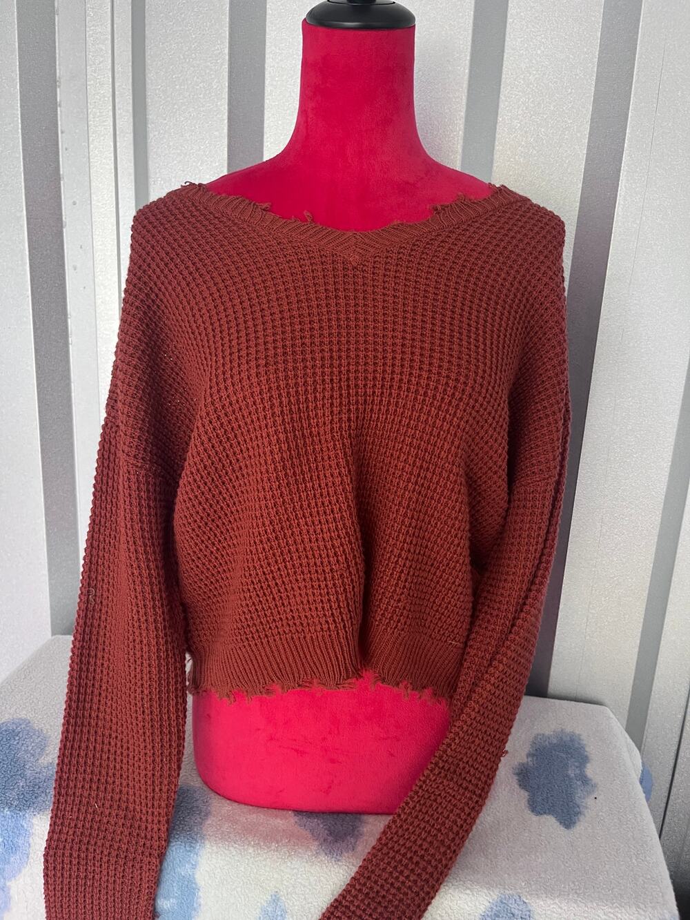 Cropped burnt orange